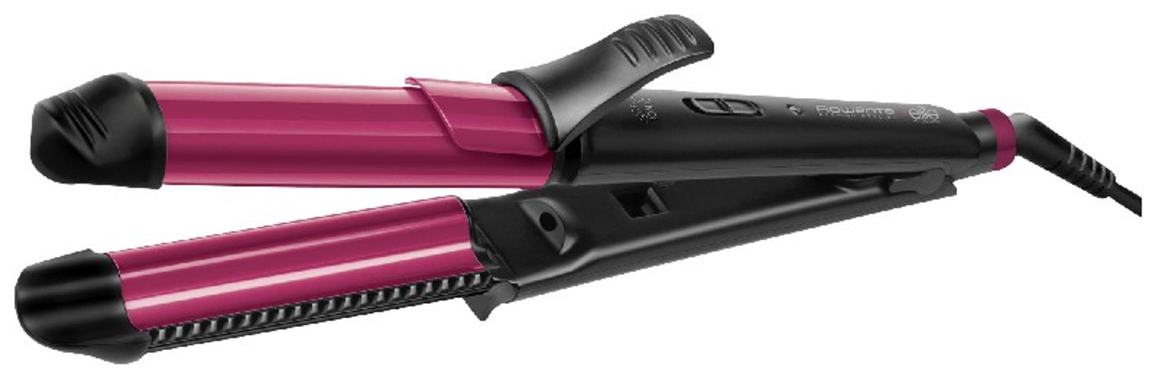 Plancha de pelo - CF4512 ROWENTA, Negro y Rosa