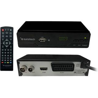 Sintonizador TDT - SUNSTECH DTB210HD2, HDMI, euroconector, RF (in - out), USB 2.0, Negro