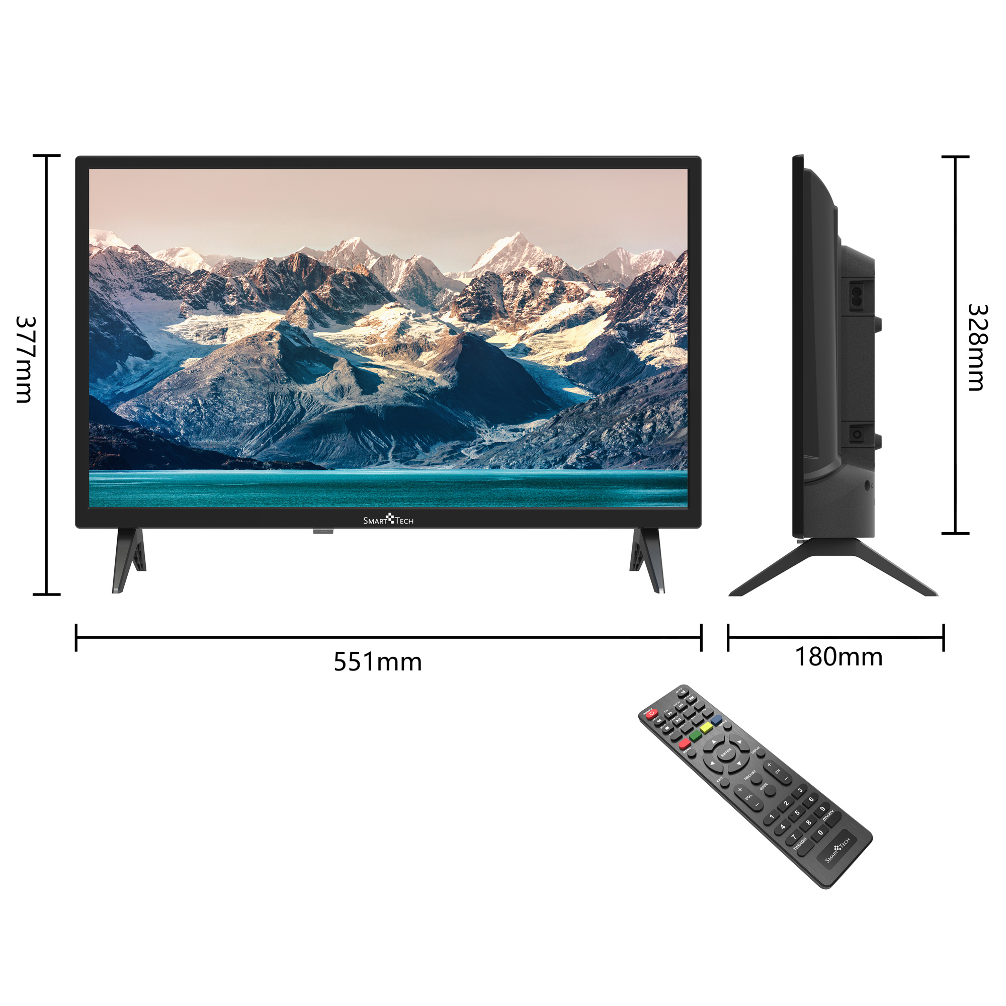 SMART TECH Zoll 24 Non LED cm, (Flat, TV Zoll / 24 Smart 24HN10T2 HD) TV 60