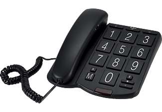 PROFOON TX-575 - Bürotelefon mit extra großen Tasten und roter Klingellampe- Tischtelefon schnurgebunden