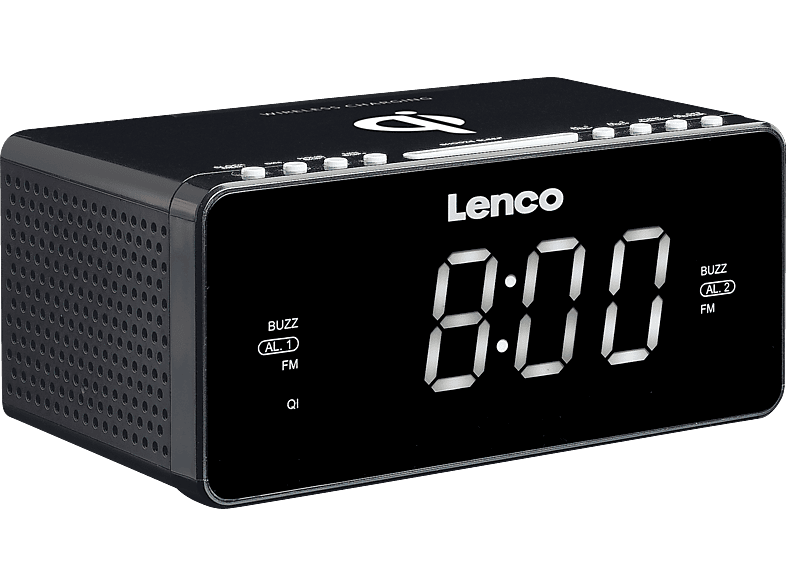 LENCO CR-550BK Radiowecker, FM, FM, Schwarz