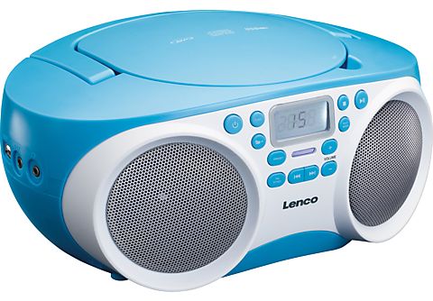 LENCO SCD-200BU - CD-Spieler mit MP3 und USB - Radiorecorder, Blau-Weiß |  MediaMarkt