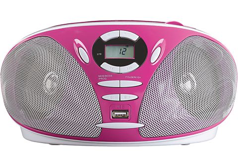 LENCO SCD-300PK Radiorecorder, Pink | MediaMarkt