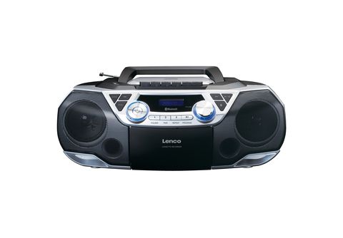LENCO SCD-120SI Radio, Bluetooth, FM, SATURN Schwarz-Silber 