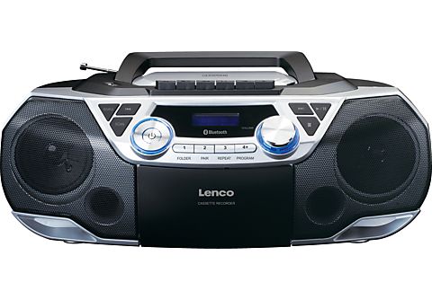 LENCO SCD-120SI Radio, FM, Bluetooth, Schwarz-Silber | SATURN