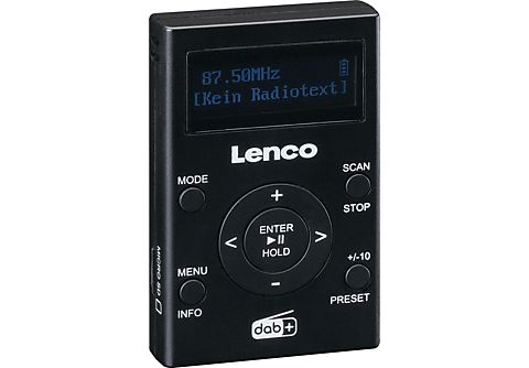 LENCO PDR-011BK - Taschen-mp3-player - DAB+ Radio mit MP3-Funktion,  DAB+,FM, DAB+, FM, Schwarz | MediaMarkt