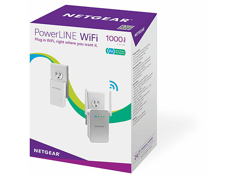 NETGEAR PLW1000-100PES POWERLINE 1000MBPS WLAN ACCESS P. Powerline W-Lan Access Point