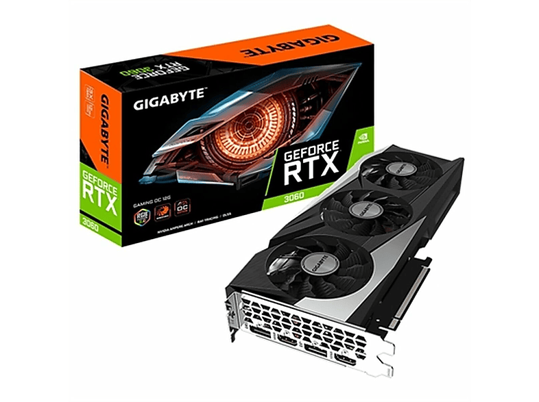 Tarjeta gráfica - GIGABYTE GV-N3060GAMING OC-12GD