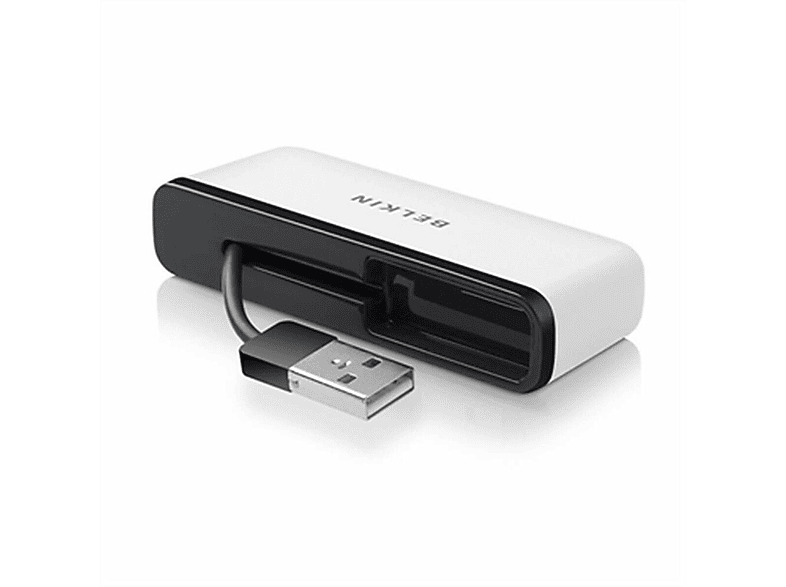 Hub, 2.0 Weiß BELKIN USB TRAVEL F4U021BT 4-PORT HUB,