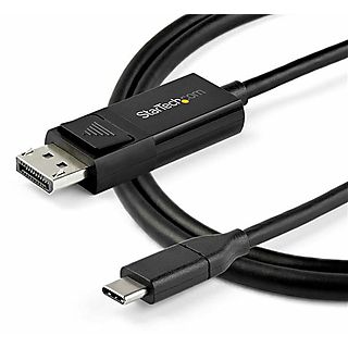 Cable USB - STARTECH CDP2DP142MBD, USB 2.0, Negro