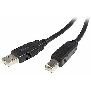 Cable USB - STARTECH USB2HAB1M, USB 2.0, Negro