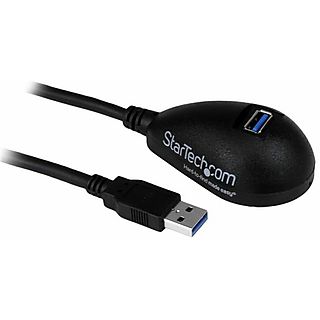 Cable USB - STARTECH USB3SEXT5DKB, USB 2.0, Negro