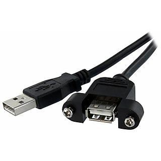 Cable USB - STARTECH USBPNLAFAM3, USB 2.0, Negro