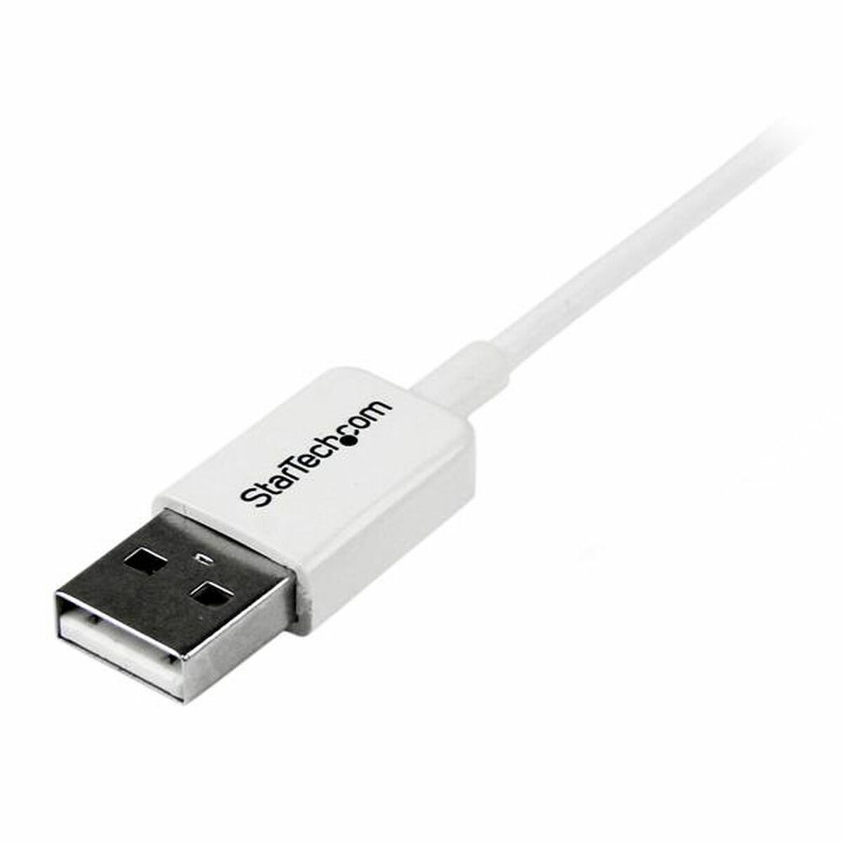 Witte StarTech USB-kabel met een USB-connector.