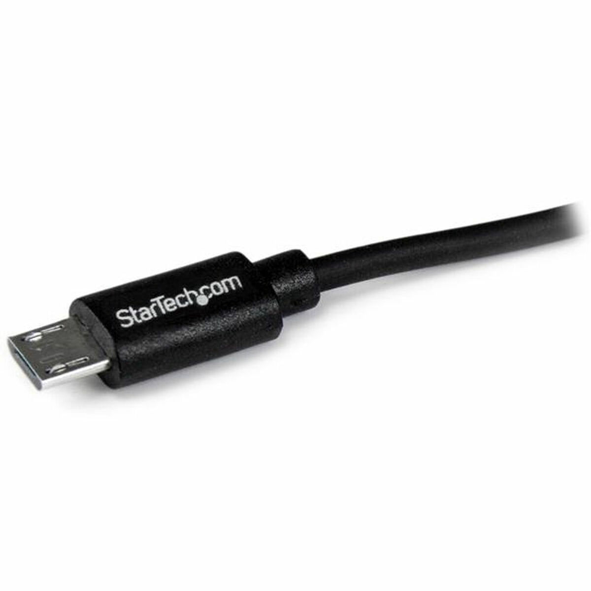 Cable micro USB StarTech.com negro con conector macho.