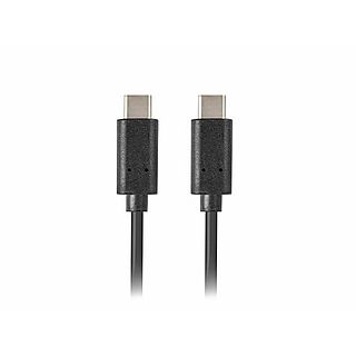 Cable USB - LANBERG CA-CMCM-31CU-0018-BK, USB 2.0, Negro