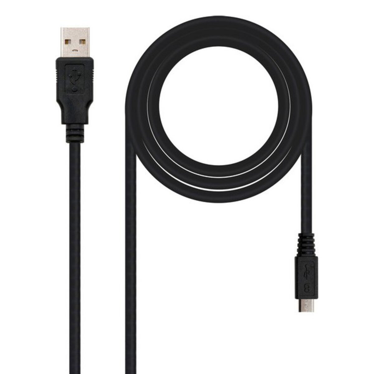 Cable USB - 10.01.0501 NANOCABLE, Negro