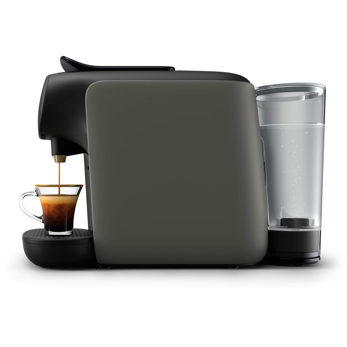 Cafetera de cápsulas - PHILIPS LM9012/20 LOR BARISTA SUBLIME CASHMERE GREY, 19 bar, 1450 W, Negro