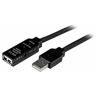 Cable USB - STARTECH USB2AAEXT5M, USB 2.0, Negro
