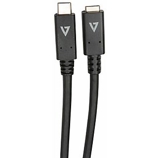 Cable USB - V7 V7UC3EXT-2M, USB 2.0, Negro