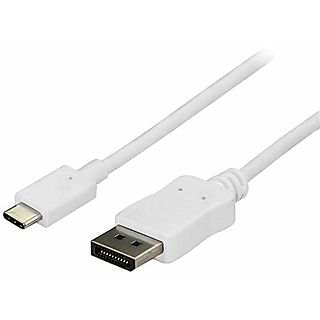 Cable USB - STARTECH CDP2DPMM6W, USB 2.0, Blanco