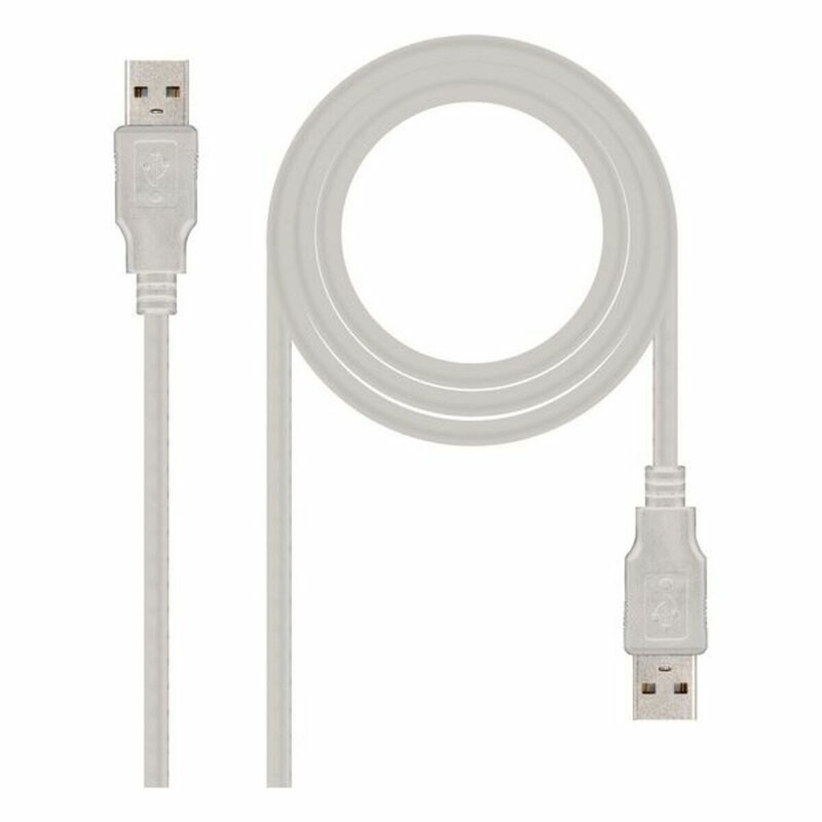 Cable USB - 10.01.0302 NANOCABLE, Beige