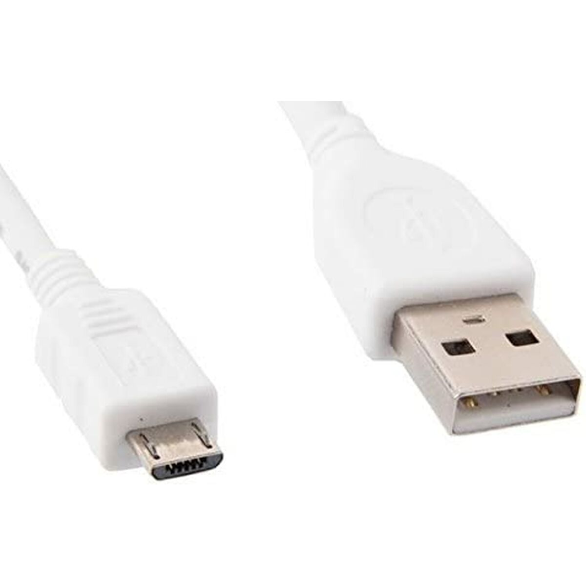 Deux câbles USB blancs, un avec connecteur micro USB.