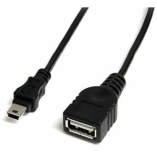 Cable USB - STARTECH USBMUSBFM1, USB 2.0, Negro