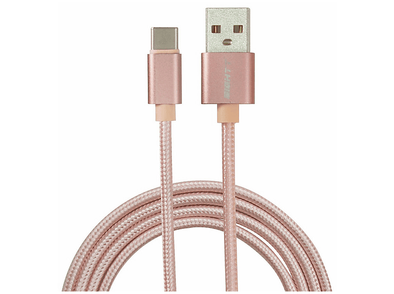 Cable USB | EIGHTT 99143, USB 2.0, USB-C, USB-A, Rosa | MediaMarkt