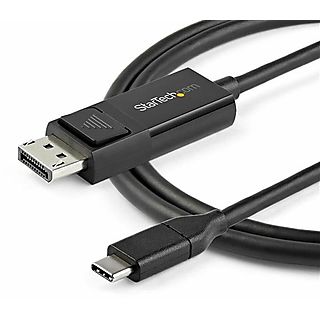 Cable USB - STARTECH CDP2DP2MBD, USB 2.0, Negro