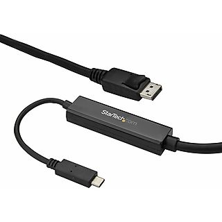 Cable USB - STARTECH CDP2DPMM3MB, USB 2.0, Negro