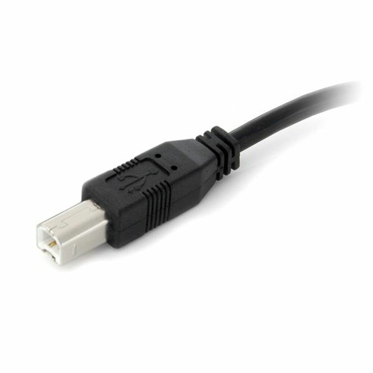 USB-kabel met standaard USB-connector, zwart.