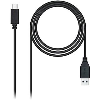 Cable USB - NANOCABLE 10.01.4000, USB 2.0, Negro