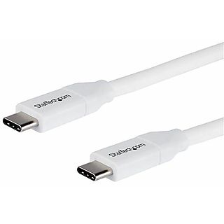 Cable USB - STARTECH USB2C5C2MW, USB 2.0, Blanco