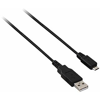 Cable USB - V7 V7N2USB2AMCB-03F, USB 2.0, Negro