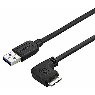 Cable USB - STARTECH USB3AU50CMRS, USB 2.0, Negro
