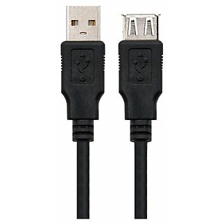 Cable USB - NANOCABLE 8433281002999, USB 2.0, Negro