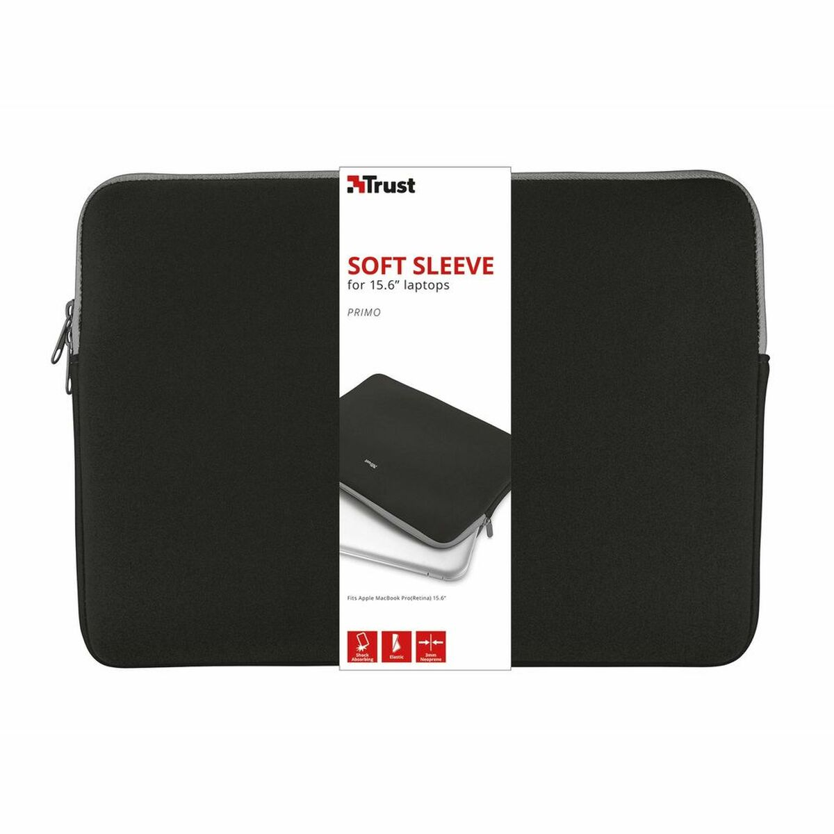 TRUST 21248 PRIMO SOFT SLEEVE Cover Neopren FOR Notebooktasche 15.6\