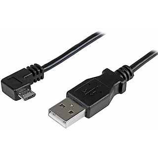 Cable USB - STARTECH USBAUB50CMRA, USB 2.0, Negro