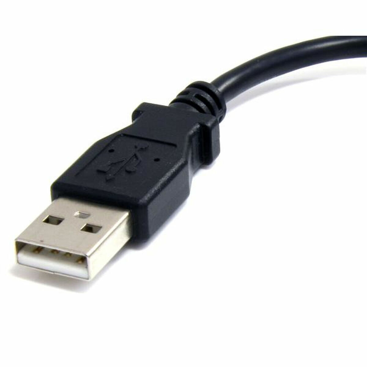 Zwarte USB-kabel met een mannelijke USB-A connector.