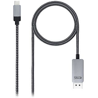 Cable USB - NANOCABLE 10.15.5002, USB 2.0, Gris