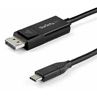 Cable USB - STARTECH CDP2DP141MBD, USB 2.0, Negro