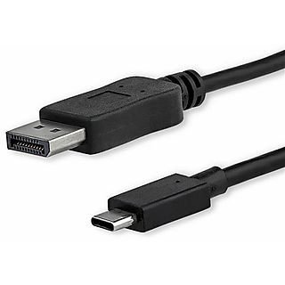 Cable USB - STARTECH CDP2DPMM1MB, USB 2.0, Negro