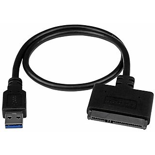 Cable USB - STARTECH USB312SAT3CB, USB 2.0, Negro