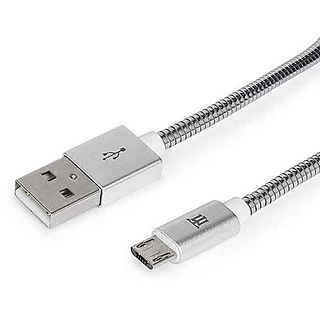 Cable USB - MAILLON TECHNOLOGIQUE MTPMUMS241, USB 2.0, Plateado