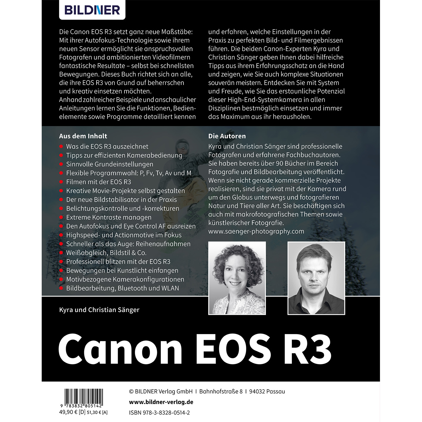 Ein Buchcover mit Text und Bildern. Das Cover zeigt Text, ein Porträt von zwei Personen und ein Preisschild.