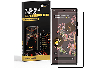PROTECTORKING 3x FULL COVER 9H Hartglas Schutzglas HD KLAR Displayschutzfolie(für Google Pixel 6a)