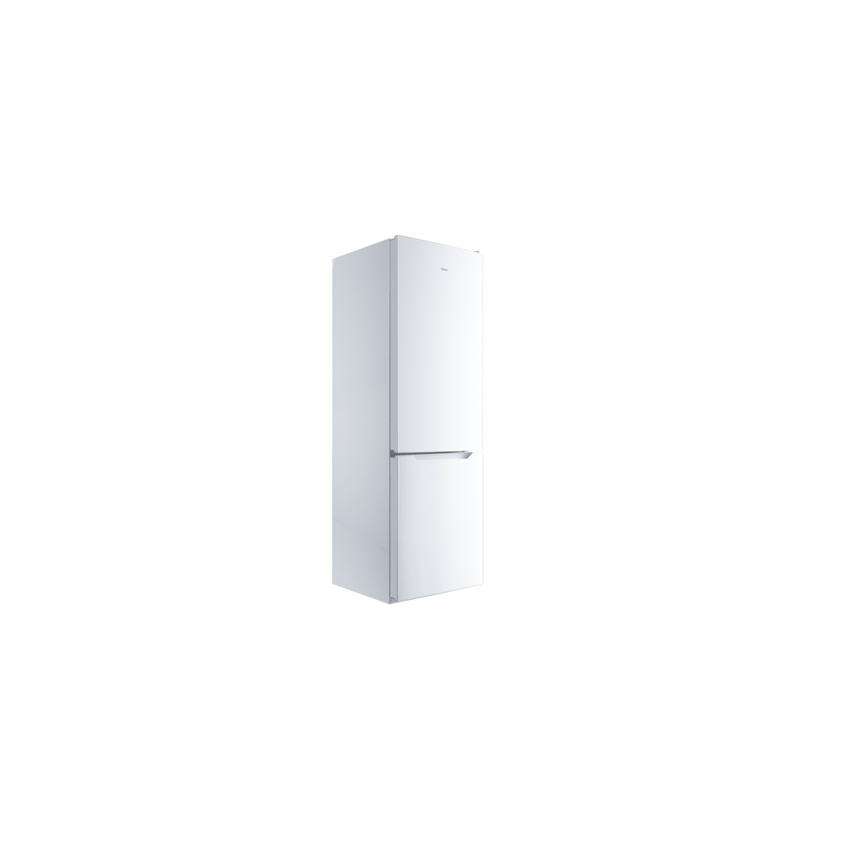 Refrigerador blanco. Fondo blanco.