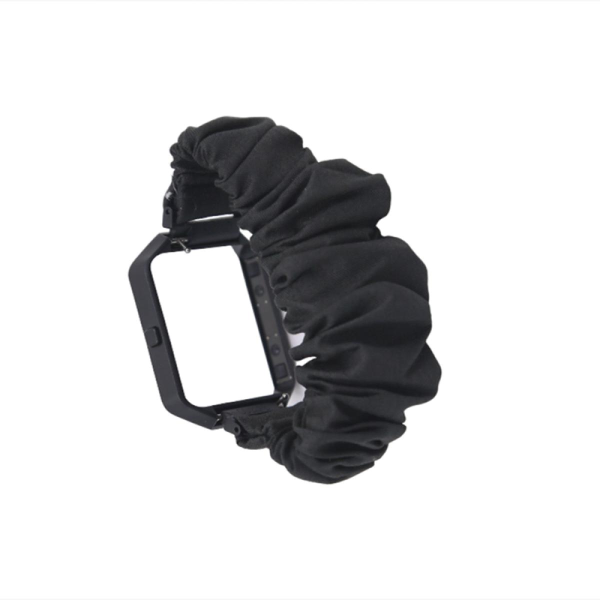 INF Elastisches Fitbit, Uhrenarmband, Schwarz Blaze, Ersatzarmband