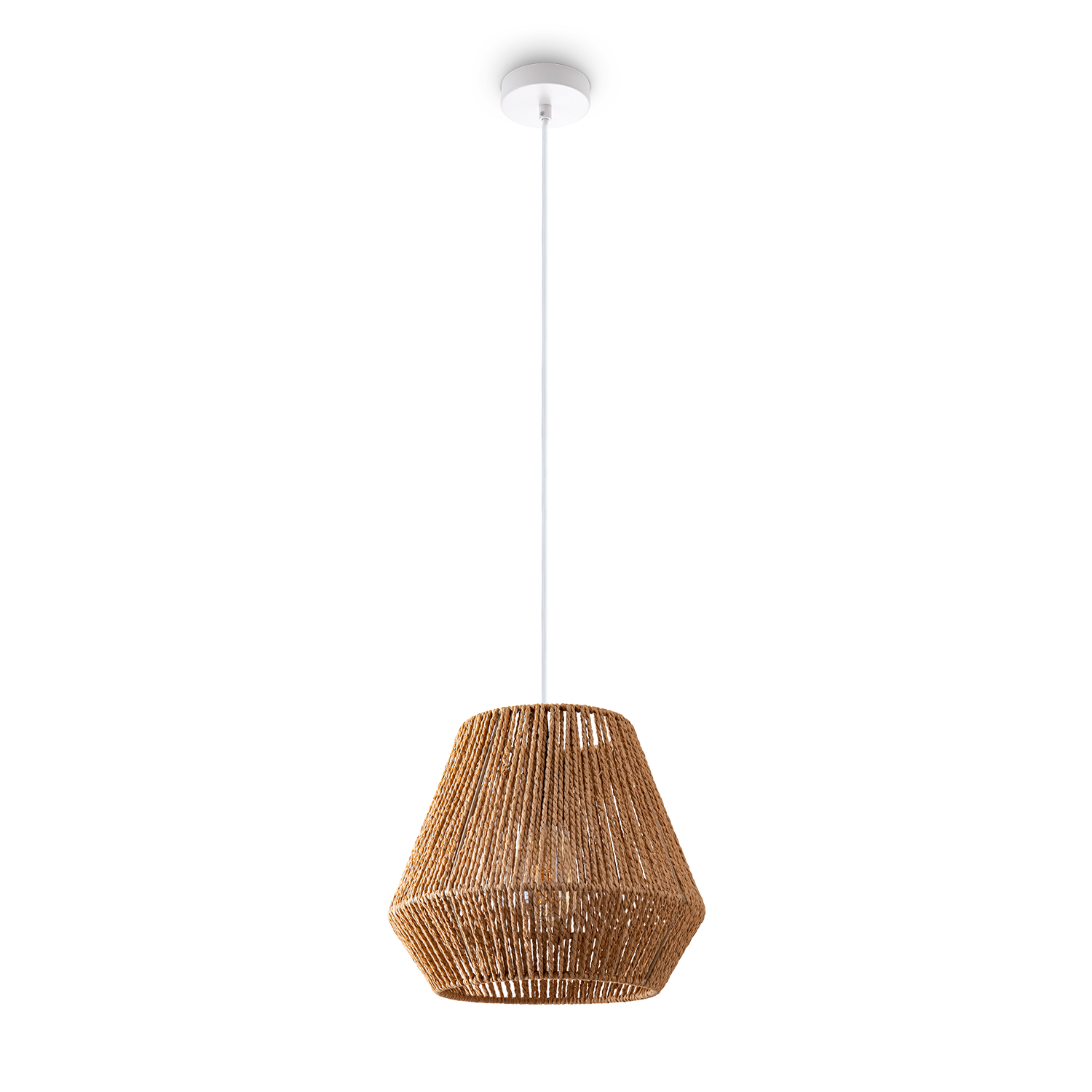 HOME PACO Rattan-Design Pendelleuchte HUGO